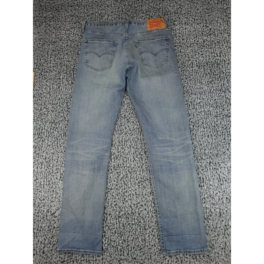 Levi's‎ 501 Original Fit Mens 34x34 Light Wash Blue Straight Leg Jeans
